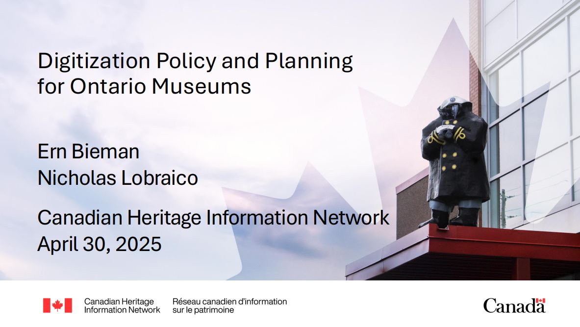 Digitization Policy and Planning for Ontario Museums